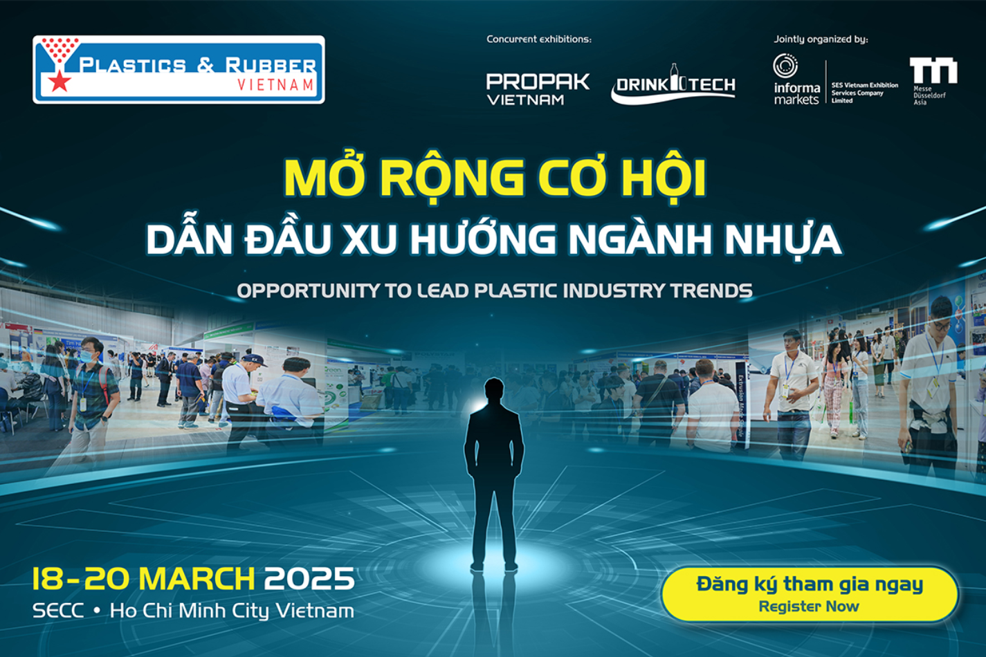 Triển lãm PLASTICS & RUBBER VIETNAM 2025: Cơ Hội Vàng Cho Ngành Nhựa Và Cao Su