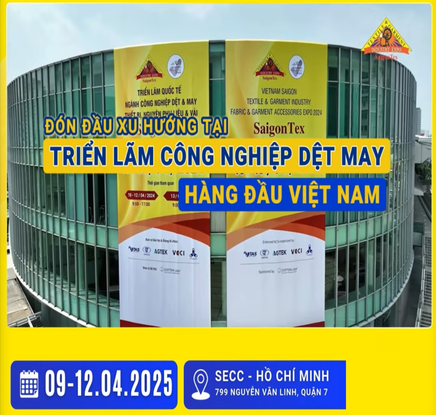 Khai mạc SAIGONTEX & SAIGONFABRIC 2025 – Sự kiện lớn nhất ngành dệt may Việt Nam