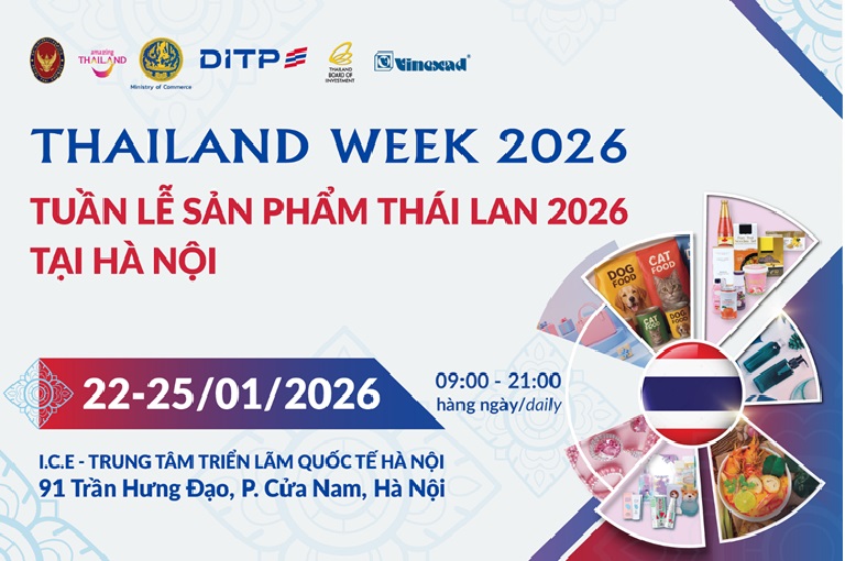 Sắp diễn ra Tuần lễ sản phẩm Thái Lan 2026