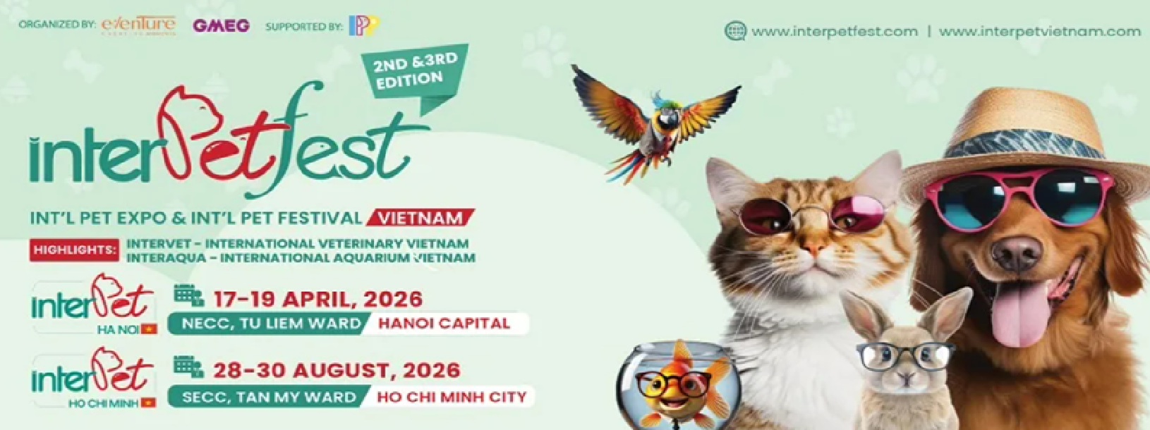 Hội chợ chuyên ngành về Sản Phẩm, Công Nghệ, Dịch vụ chăm sóc Thú Cưng Việt Nam